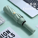 Tri-polar fully automatic umbrella folding and opening ten bones double-layer sunny umbrella solid color triple folding umbrella TP7036 vinyl cold fragrance green
