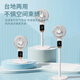 AUCMA voice remote control 8D swing air circulation fan electric fan household floor fan desktop small light sound desktop bedroom office small fan bedside mother and baby table fan white