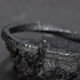 
Half-grain men's bracelet bracelet retro black pigeon solid bracelet bracelet men's trendy personality open-mouth bracelet men's black pigeon [optical opening]