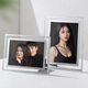 Jin Longxing 6-inch photo frame table glass transparent photo frame for baby couple wedding certificate frame crystal New Year's Day gift