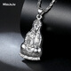 Miss JuJu pt950 platinum Guanyin pendant for men, platinum large tag, Guanyin Bodhisattva pendant for women, necklace not included, pendant height 31mm, width 16mm, weight 5.3-5.5g