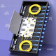 Hainai FCSCST12 PORT 24 Port Faser-Anschlusskastenverteilungsrahmen Einzelmodus Einzelmodus Full-Fit 1U Rack Typ 12 Core 24 Core Optical Kabel Fusion Verdrahtungskasten-Box-Box Dicked ST12 Core 1U Single-Modus-Fusion Fusion Heckfaserflansch (1 Stück)