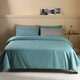 Love 60 four-piece sets, pure cotton simple light luxury double quilt cover, bed sheet and quilt cover, cotton bedding, shallow and Zui Shi Guang Blue, 1.8 meters bed four-piece set/quilt cover 229*230cm