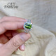 CAJJ Francois 2.0 carat peridot ring for women, natural colored gemstone, jewelry gemstone, 925 silver inlaid, size 13