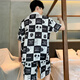 Catmans neue kurzärmelige Long Hosen Herren-Pyjamas Drei-teilige Sommer-Eisseide-Teenager können außerhalb B673 3xl zu Hause tragen (vorgeschlagener Größe 185 und Gewicht 175