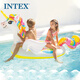 INTEX 57561独角兽充气坐骑 游泳圈成人儿童充气玩具浮排浮床加厚水上