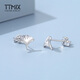 TTMIX women's platinum earrings pt950 personalized small platinum earrings with ginkgo leaf design 1.3-1.5g