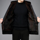 Hengyuan Xiangpai overcomes men's winter Nikes with removable lining, full mink coat, fur coat, one-piece fur, navy blue 2XL