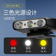 Fansheng Fishing Headlight High Light Sensing Headlight Extra Long Battery LED Charging Headset Clip Headlight Super Bright Night Fishing Light 4LED Single White Light Source [Upgrade] Gift Hat With USB Charging Cable/Headband