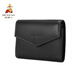 Sac de carte d'épouvantail sac d'identité masculin avec une couche de vache en carter à vaches de vache petit portefeuille multi-composantes de grande capacité de carte bancaire de cartes de banque petit sac de rangement noir