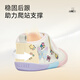 Tyrannis 101 autumn baby walking shoes for girls soft-soled toddler non-slip climbing shoes white/pink size 20