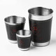 Weiqing stainless steel wine glass set 4 pieces with cup sleeves outdoor travel portable water cup picnic small wine glass small 30ml (4 cups + cup sleeves)