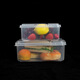 
Shantou Lincun transparent food display box flip cover, lift the cover to keep fresh and movable cover storage plastic half-open fold cover product display High transparency 169362*255*13587