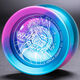 T Boiling Point Dead Sleep Super Long Professional Advanced Yo-Yo Death Metal Wettbewerb Spezielle Jo-Yo-Kinder Neue Stil-blaues rotes Silber [Siedepunkt] Handschuhe + Ersatzseil