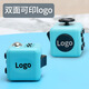 Huston EDC Unzip Rubik's Cube Roman und seltsames Spielzeug FidgetCube Dekompression Artefakt Spiel Würfel Kinderspielzeuggeschenk High Play Version-Grau