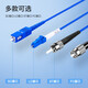 Roewesheng Outdoor finished armored optical cable 4 core outdoor fiber cable overhead without welding four-core single-mode fiber jumper 4 core 50m sc-sc-sc RWS-4-50SC