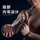 劳拉之星0732健身手套男撸铁单杠硬拉助力带引体向上防滑防起茧护掌 半指牛皮护掌 [双支装] 均码
