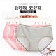 Langsha 5-Pair-Frauen-Briefs reine Baumwolle sexy Mid-T-Waist-Baumwollstoff in Full-Size-Top 1585 niedlicher Blumenstil 165/l [96-116jin [Jin entspricht 0,5 kg]]