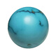 DRJEFUN1517M MM High Porcelain Blue Turquoise cuentas redonda de una sola redonda de cuentas sueltas de jade antiguo Material de la clavícula Supuesto Soporte Identificación Gray-Blue