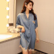 Ting'an de tamaño grande de seda de hielo de tamaño grande para mujeres 200 Jin [Jin es igual a 0,5 kg] Summer delgada grasa delgada MM de manga corta Pajamas suelto de encaje suelto 9888# Black XL [adecuado para 160-220 Jin [Jin equivale a 0,5 kg]]]