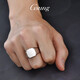 GsunG platinum ring men's atmosphere PT950 wide men's finger ring smooth platinum ring men's single supports engraving No. 23-26 about 20-22 grams customized