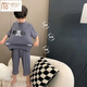 Modal Boys Pyjamas Neue Sommer kurzärmelige Klimaanlage Anzug Lose Kinder kleine Jungen mittelgroße Kinder Hauskleidung losen Anzug