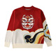 Disney (Disney) 2026 Year of the Horse New Year Parent-child Outfits for a Family of Three Winter Sweaters Mother and Daughter Outfits Family Portrait Chinese Style Clothes Burgundy Sweater Adult M Size Suitable for 100-120 Jin Jin equals 0.5 kg, regardless of