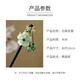 Pei Nanwei ancient style tassel hairpin women's high-end new Chinese style rocking hairpin simple modern cheongsam hairpin headdress 1 cold smoke green wood hairpin