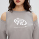 Solo el temperamento de la moda de invierno versátil versátil cuello redondo de manga larga para mujeres 12349S025 E38 Travel Bird Gray XS (155) 76a