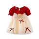 Kexin baby girl dress summer fashionable little princess dress one-year-old clothes baby dress baby girl summer dress red (short-sleeved dress) 90 size recommended 1-2 years old (height around 85)