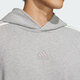 Adidas pour hommes et femmes Vêtements ST 3ST WRM HOOD Couple de Sports et Sweat-shirt à manches longues à manches longues décontractés JI6636 / Grain chinois de chanvre M M