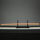 Kampfkunstmesser, Holzmesserstock Festholes Holzschwert, Buchenholz, rotes Eisenholzmesser, jude japanische Kendo -Training Animation Cos Suzhen BR688 Integrales Stickmesser + Leder Scheide 100 cm Buchenholz Holz