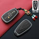 Ewitgo Changan Key Case CS75Plus Uni-V-T-K troisième génération CS55 Deuxième génération CS35 Yidong X7Plus Yida Buckle A-Inch Black [Smart-Key-Key] Modèle de corde en cuir à double boucle