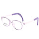 Chenyin Nuevo 12609 Gases de tomate marco ultra luz de los niños, almohadilla de nariz de silicona suave, patas de goma, marco de gafas para niños sin deslizamiento, marco púrpura