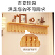 Chu Jun Clothes Hanger Entry Door Wall Hanging Strip Punch Perforated Wall Bedroom Creative Porch Solid Wood Piano Key Clothes Hook Key Upgrade-Layer 12 Key Walnut Color Style