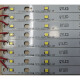 XMSJ Cander Crystal Flat Lampa Flat Light Strip 5730 Monocromo Conductor Blanco Ancho de 10 mm Dual Color 595 mm645 Longitud 6 695 mm Luz blanca monocromática Tres tiras más un controlador 0-5W