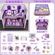 Xinshuo Toys Children's House Player Mini Simulation Kulomi's Furniture Model Small Ornaments Small Objects Mini Food and Play Early Education Melody Full Set of Home + Double-storey Luxury Villa [