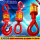 XMSJ Universal vertikaler Haken Hebekette Häppchen Regler Kabelölfeld Twister 360 Grad 12358 Tonnen Ring und Haken 1 Tonne
