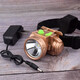 Humian headlamp led strong light long-range lithium battery rechargeable outdoor night riding fishing head-mounted miner's lamp high brightness flashlight lithium battery + two-speed dimming charging 10000k