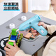 Deli hot melt glue gun kindergarten small glue gun children's handmade household high-viscosity strong glue stick hot melt pure blue +10 colorful glue sticks