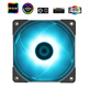 Limin Thermalright TL-C12015L 12v RGB 7-color fan thin fan 12cm cooling fan TL-C12015L [three-piece + 4-pin 1 minute 3-wire]