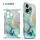 鲸美多适用于苹果14Promax贴纸iPhone13 大理石纹理12背膜 11全包背膜 LX-A5012 iphone12