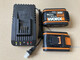 Original Wachs 20V Lithium -Akku WA3551 WA3553 Orange Serie WA3880 Ladegerät WA3880 20V Ladegerät