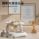 UICSS婴儿学步车三合一2024新款宝宝可折叠多功能防侧翻儿童可坐推车 旗舰版-灰色+音乐盘+脚步垫+推把 稳固防侧翻+一车三用