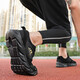 Marke gebrochene Größe von Herrenschuhen Frühling und Sommer Offizielle Website Casual Sports Schuhe Männer und Frauen Luftkissen Laufschuhe Leder Atmungsfreie Reiseschuhe AD6629 (Mesh) Schwarz und Rot 42