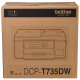 Brothers T425W/426W/T735DW Color Ink Jet Integrated Ink Supply Impresión de fotografía inalámbrica, copia y máquina de escaneo A4 Impresora multifunción multifunción T725DW Paquete T735DW actualizado uno (estándar + Tinta negra original One Bottle)