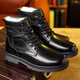 Special Forces Toy Gun 3513 Cruiser Herrenschuhe Taktische Kampfstiefel Winter High-Top Pure Woll Military Baumwolllederschuhe 3518 Single Schuhe Schwarz 39
