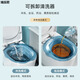 Meikejie's ass-washing artifact, men's hemorrhoid basin, bidet, women's and men's, pregnant women's squat-free women's special fumigation toilet basin, flushing rate 99%, gray hook
