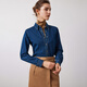 Navikel Italian dinghy women's long-sleeved shirt denim jacket cotton shirt 2333003505 blue S