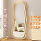 Santoborough Ganzkörperspiegel in Ins Stil Schlafzimmer mit Boden und Decken Spiegel Tanz Dressing Spiegel HD Undeformierte Schlafzimmer Schlafzimmer Schlafzimmer schlampiger Spiegel [Perle White Samtbeutelsty